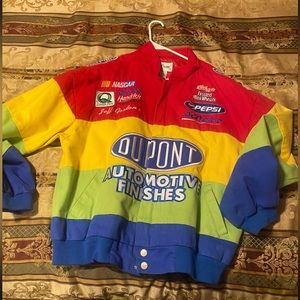Vintage NASCAR Jeff Gordon Rainbow jacket size Large
